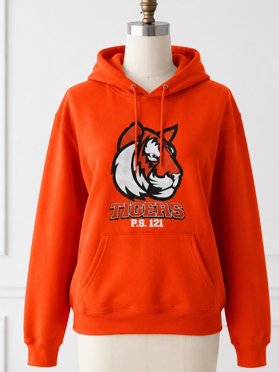 Jerzees Other - Jerzees Orange Tigers P.S. 121 Hooded Sweatshirt